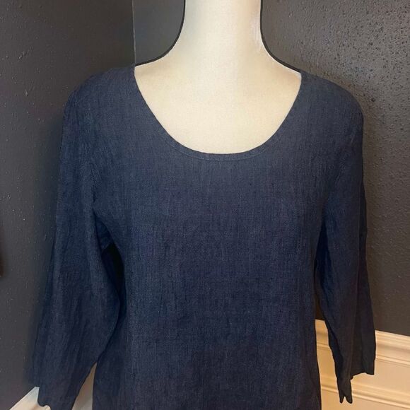 Flax Linen Soft Tunic - Picture 3 of 9